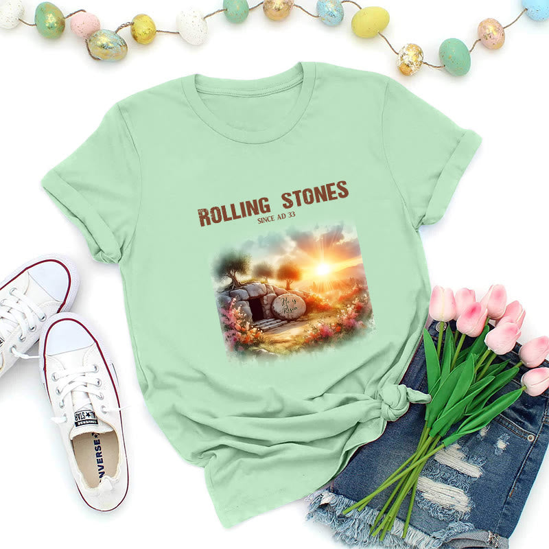 Christianartworkshop T-shirt Rolling Stones inspiré par la foi - Vert clair - 2XL - image 8