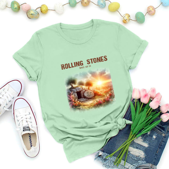 Christianartworkshop T-shirt Rolling Stones inspiré par la foi - Vert clair - 2XL - image 8
