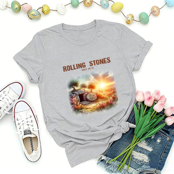 Christianartworkshop T-shirt Rolling Stones inspiré par la foi - Gris - 2XL - image 3