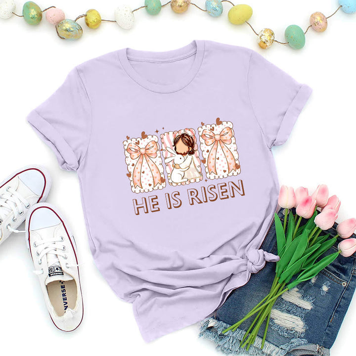 Christianartworkshop T-shirt de Pâques pour fille, Résurrection - Violet - 2XL - image 1