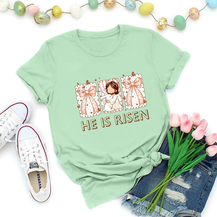Christianartworkshop T-shirt de Pâques pour fille, Résurrection - Vert clair - 2XL - image 2