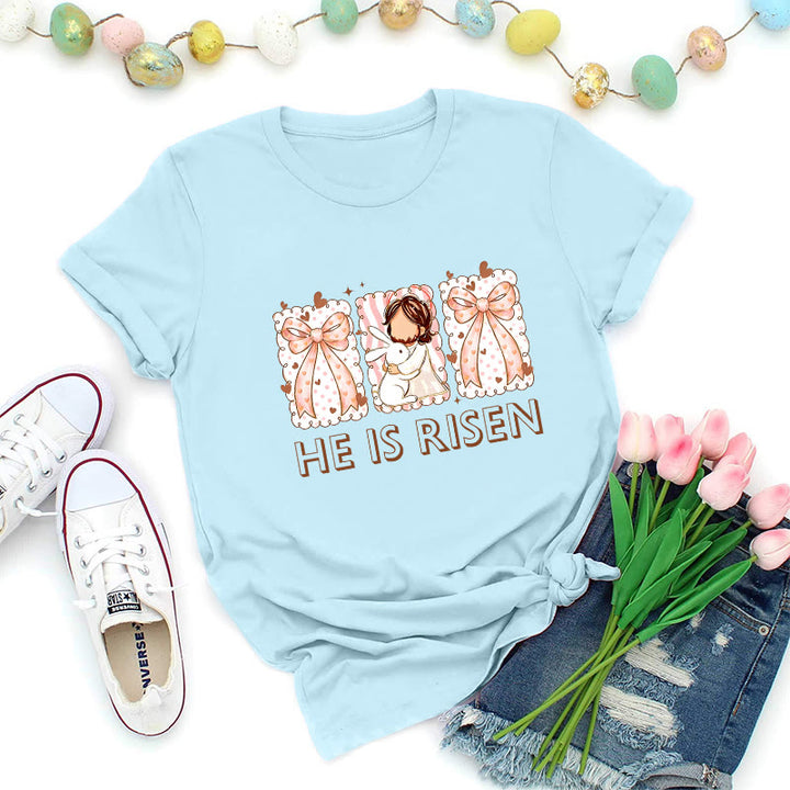 Christianartworkshop T-shirt de Pâques pour fille, Résurrection - Bleu - 2XL - image 3