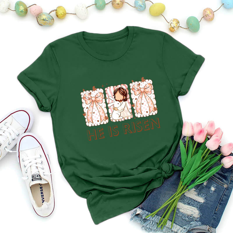 Christianartworkshop T-shirt de Pâques pour fille, Résurrection - Vert foncé - 2XL - image 0