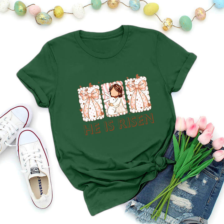 Christianartworkshop T-shirt de Pâques pour fille, Résurrection - Vert foncé - 2XL - image 0
