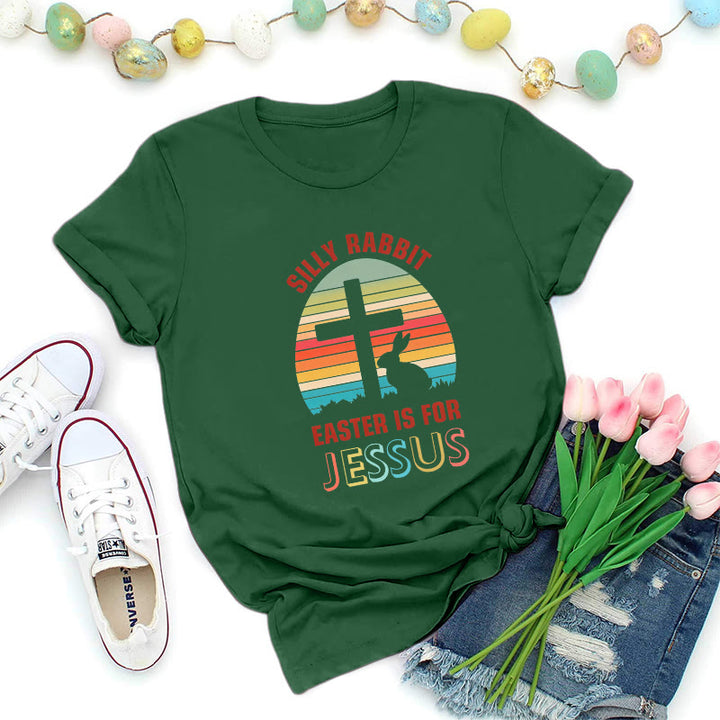 Christianartworkshop T-shirt rétro premium « Pâques est pour Jésus » - Vert foncé - 2XL - image 2