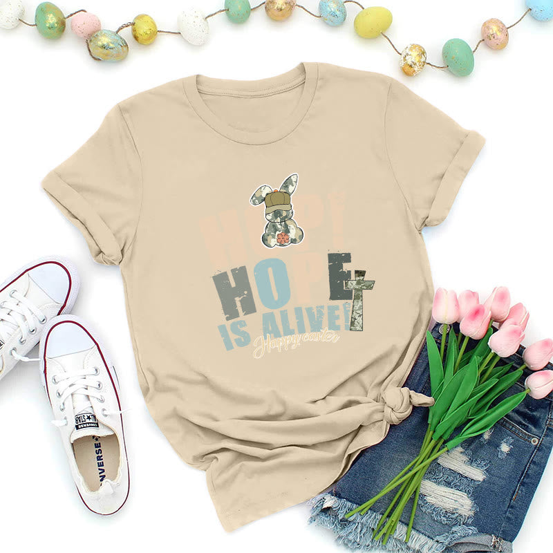 Christianartworkshop T-shirt premium de Pâques « L’espoir est vivant » - Beige - 2XL - image 7