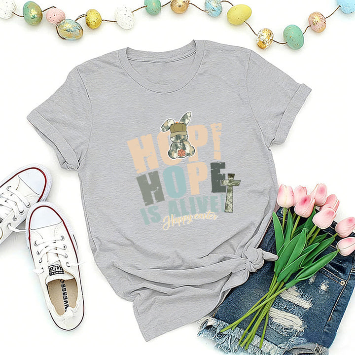 Christianartworkshop T-shirt premium de Pâques « L’espoir est vivant » - Gris - 2XL - image 0