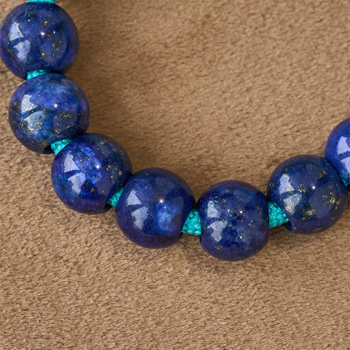 Christianartworkshop Chapelet de poche en paracorde lapis-lazuli avec saint Michel gardien - image 5