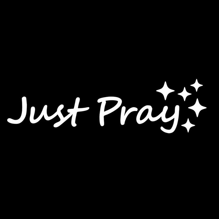 Christianartworkshop Autocollant « Just Pray Star Accent » pour voiture : un rappel quotidien de dévotion et de prière pour votre véhicule - Blanc - Lot de 10 - image 4
