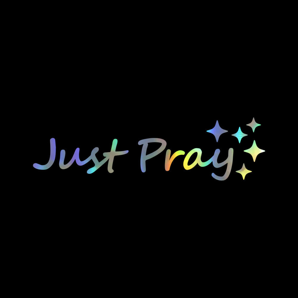 Christianartworkshop Autocollant « Just Pray Star Accent » pour voiture : un rappel quotidien de dévotion et de prière pour votre véhicule - Laser - Lot de 10 - image 8