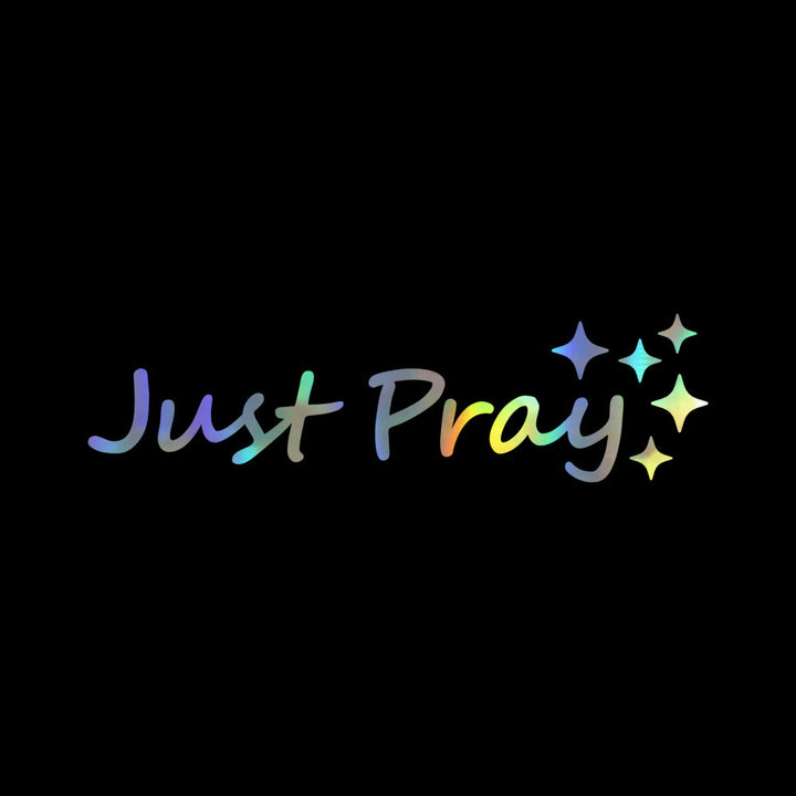 Christianartworkshop Autocollant « Just Pray Star Accent » pour voiture : un rappel quotidien de dévotion et de prière pour votre véhicule - Laser - Lot de 10 - image 8