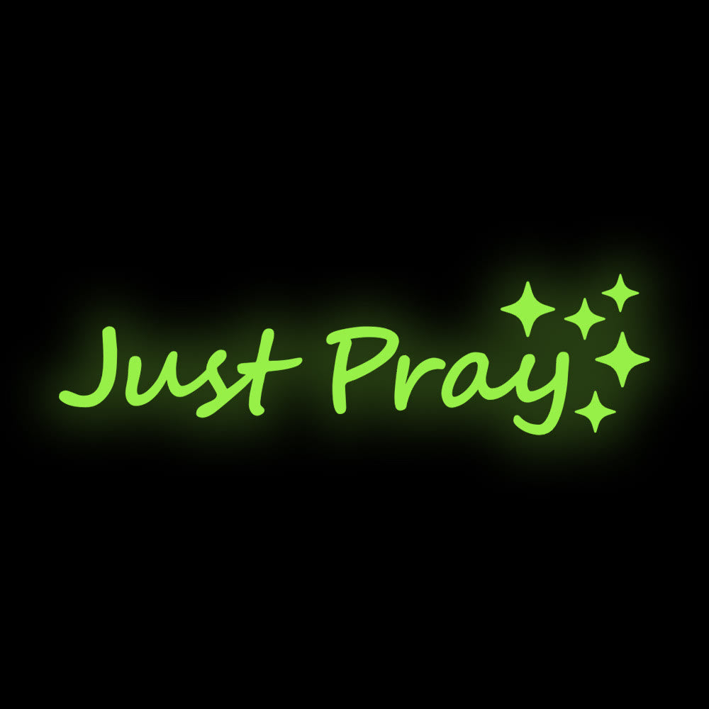 Christianartworkshop Autocollant « Just Pray Star Accent » pour voiture : un rappel quotidien de dévotion et de prière pour votre véhicule - Vert fluo - Lot de 10 - image 14