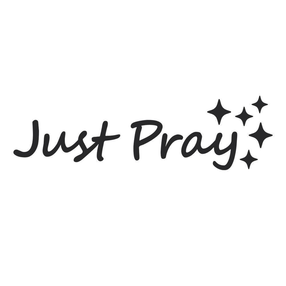 Christianartworkshop Autocollant « Just Pray Star Accent » pour voiture : un rappel quotidien de dévotion et de prière pour votre véhicule - image 3