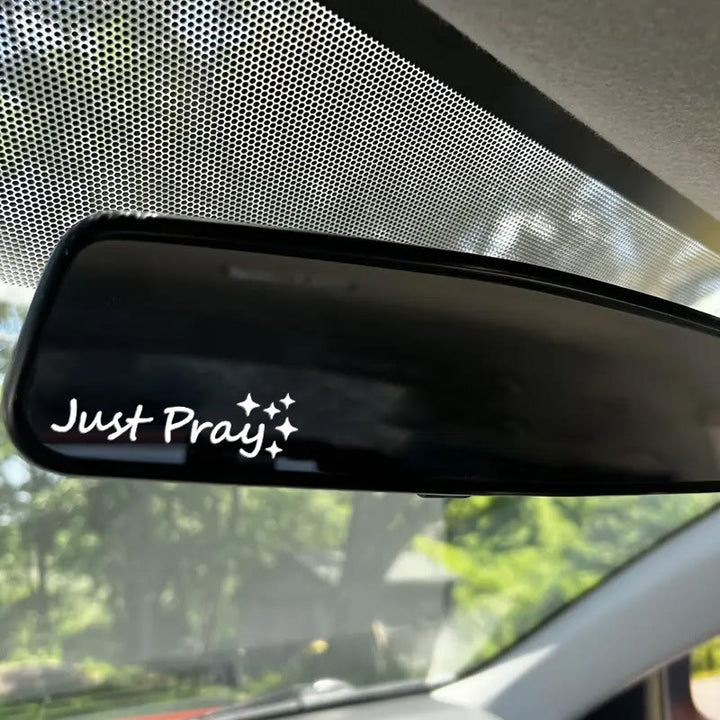 Christianartworkshop Autocollant « Just Pray Star Accent » pour voiture : un rappel quotidien de dévotion et de prière pour votre véhicule - image 6