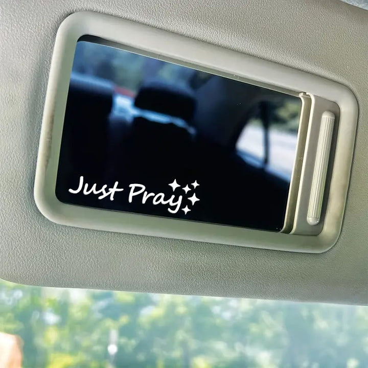 Christianartworkshop Autocollant « Just Pray Star Accent » pour voiture : un rappel quotidien de dévotion et de prière pour votre véhicule - image 5