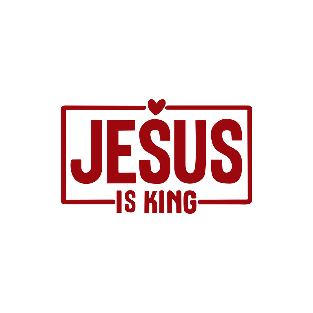 Christianartworkshop Autocollant de voiture « Jésus est roi » en forme de cœur : un symbole sacré de prière pour vos déplacements quotidiens. - Rouge - Lot de 10 - image 8