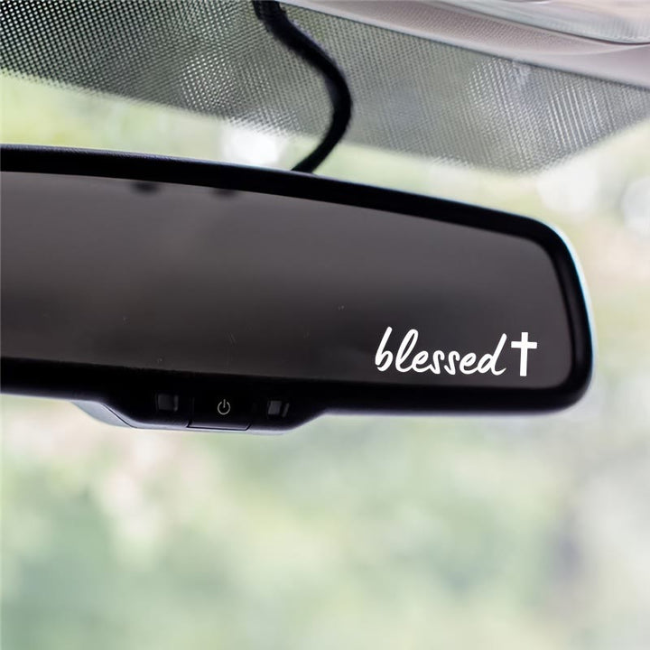 Christianartworkshop Autocollant Croix de la Sainteté pour voiture : un symbole sacré de prière pour les déplacements quotidiens - Blanc - Lot de 10 - image 0