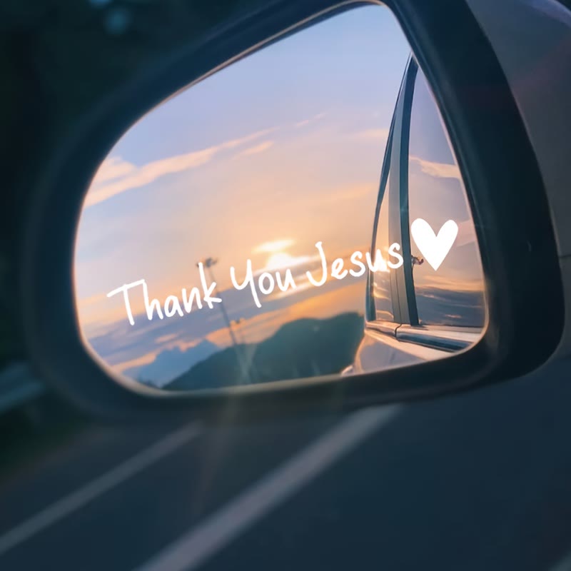 Autocollant de voiture « Cœur de Jésus » de Christianartworkshop : un symbole de foi et de gratitude pour la décoration de votre véhicule - Blanc - Lot de 10 - image 3
