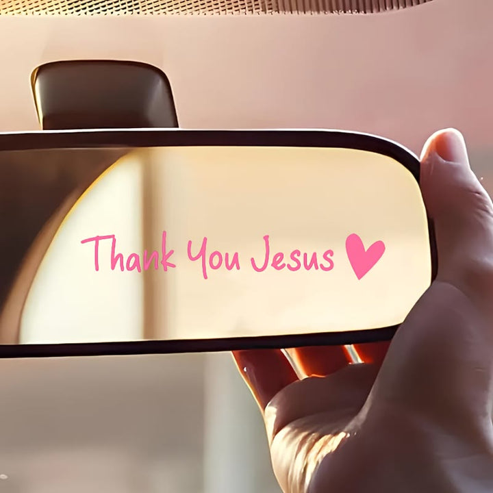 Autocollant de voiture « Cœur de Jésus » de Christianartworkshop : un symbole de foi et de gratitude pour la décoration de votre véhicule - Rose - Lot de 10 - image 5