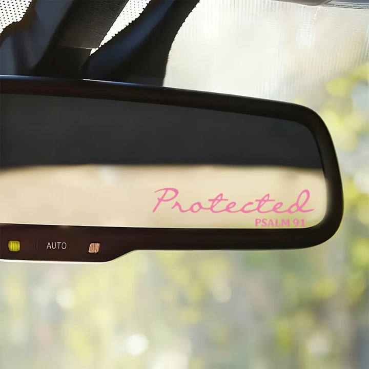 Autocollant de rétroviseur de voiture « Protection divine » (Psaume 91) de Christianartworkshop - image 6
