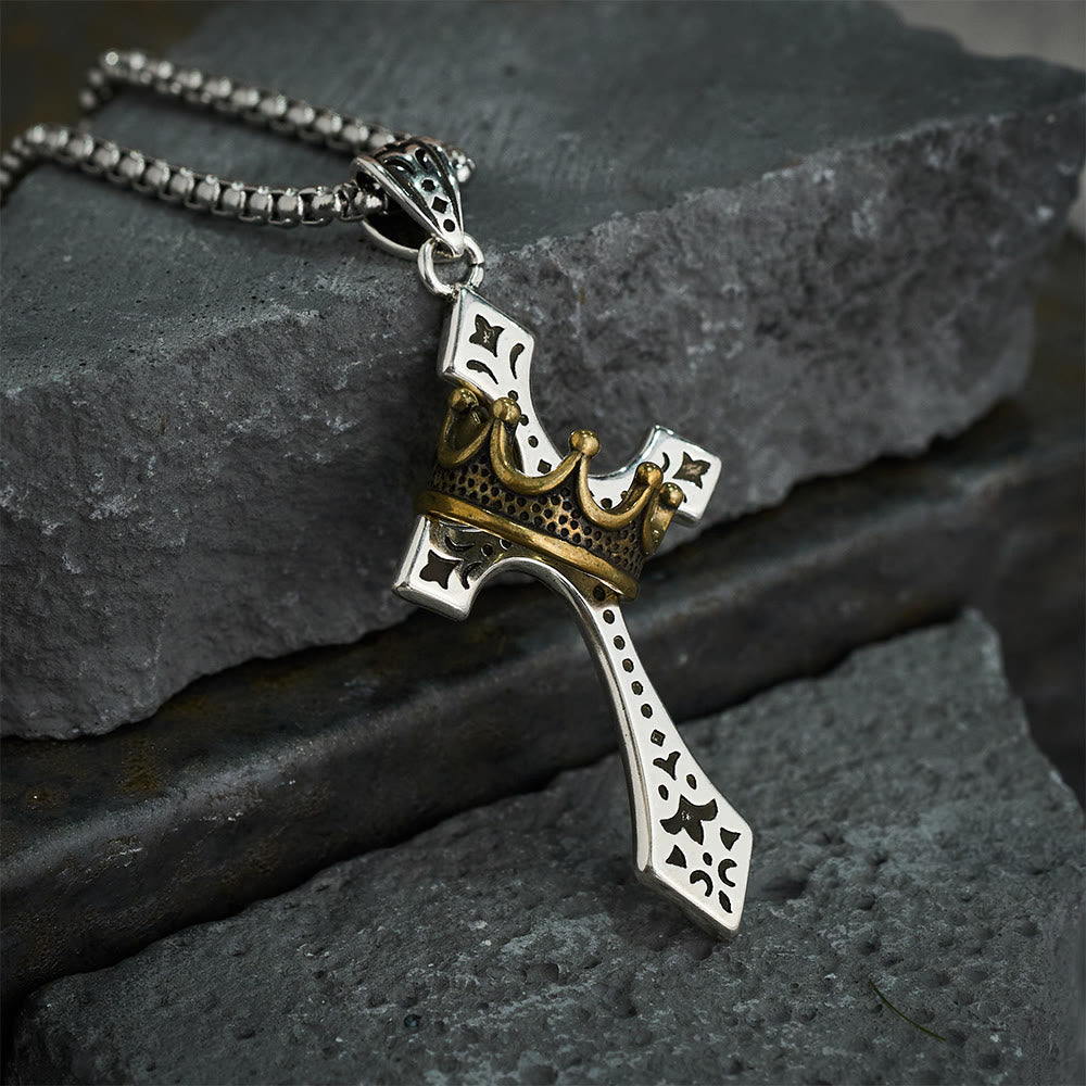 Christianartworkshop Collier Croix Couronne Bijou Religieux - image 1