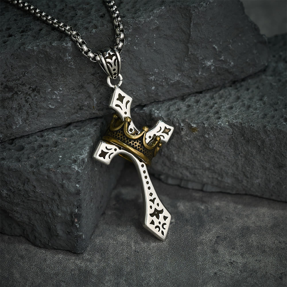 Christianartworkshop Collier Croix Couronne Bijou Religieux - image 4