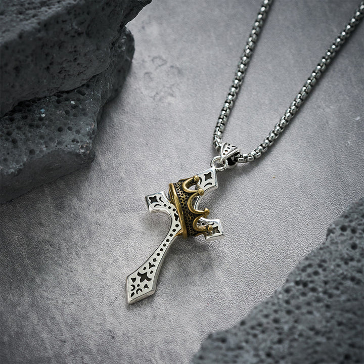 Christianartworkshop Collier Croix Couronne Bijou Religieux - image 3
