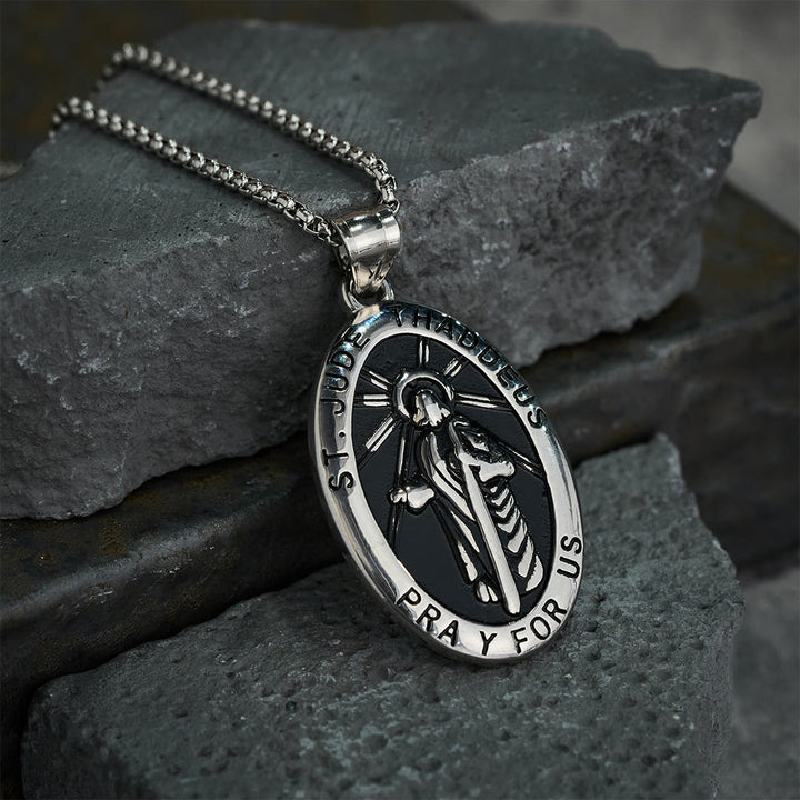 Collier pendentif Saint Jude Thaddée de Christianartworkshop - image 7