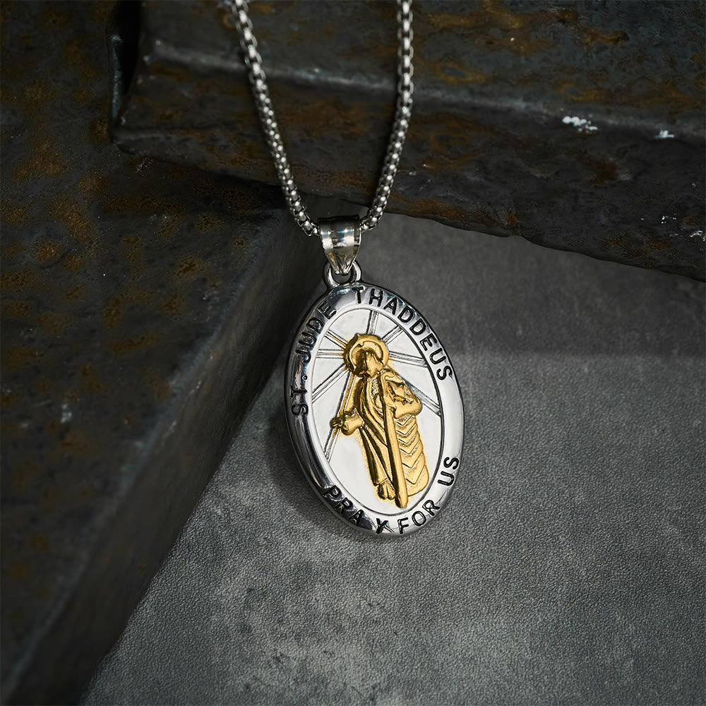 Collier pendentif Saint Jude Thaddée de Christianartworkshop - image 4