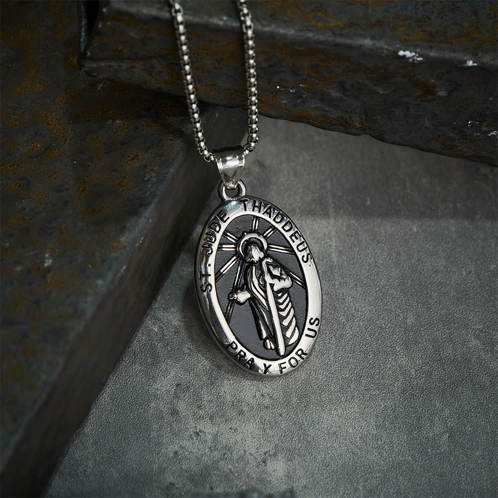 Collier pendentif Saint Jude Thaddée de Christianartworkshop - image 9