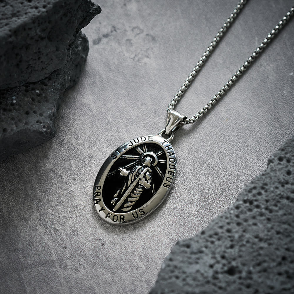 Collier pendentif Saint Jude Thaddée de Christianartworkshop - image 8
