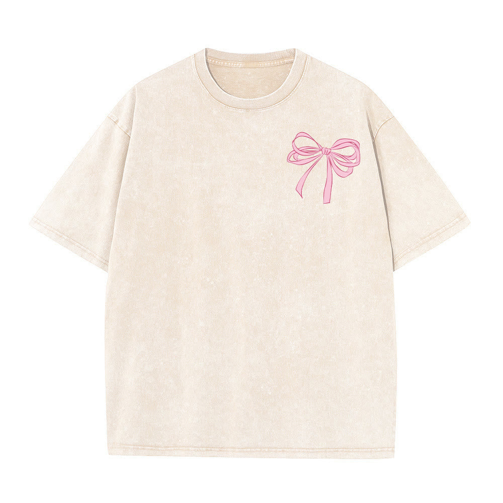 Christianartworkshop T-shirt unisexe délavé avec nœud papillon « Dieu est en elle » (Psaume 46:5) - image 17