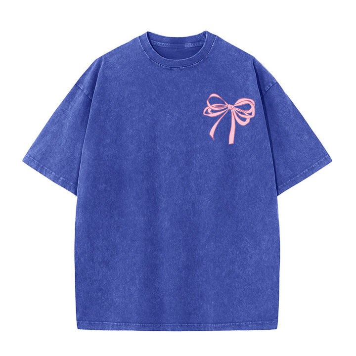 Christianartworkshop T-shirt unisexe délavé avec nœud papillon « Dieu est en elle » (Psaume 46:5) - image 26