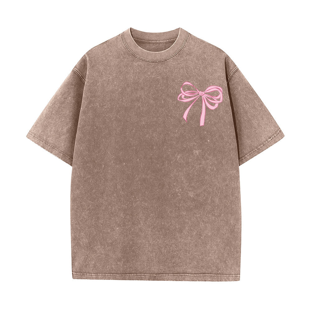 Christianartworkshop T-shirt unisexe délavé avec nœud papillon « Dieu est en elle » (Psaume 46:5) - image 14