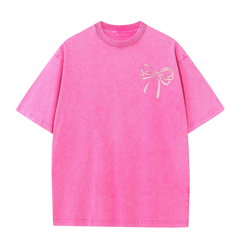 Christianartworkshop T-shirt unisexe délavé avec nœud papillon « Dieu est en elle » (Psaume 46:5) - image 20