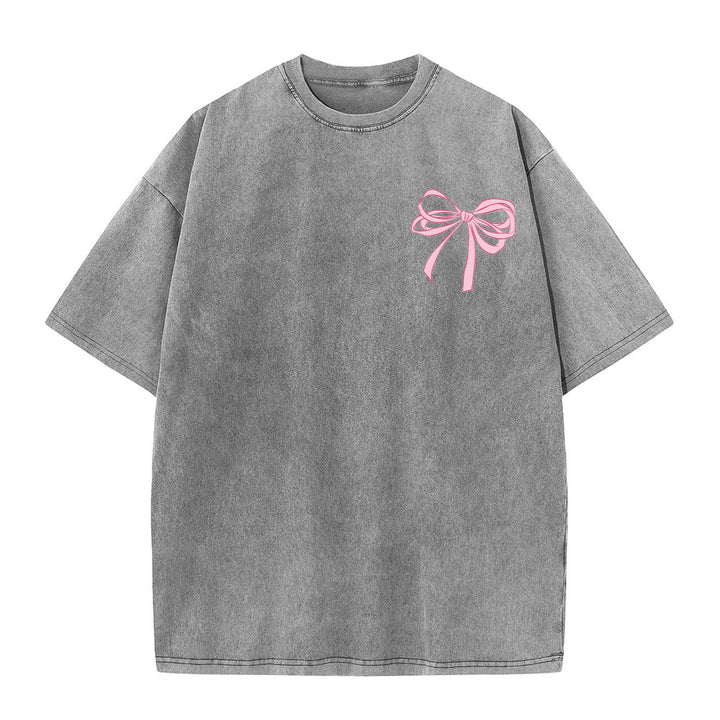 Christianartworkshop T-shirt unisexe délavé avec nœud papillon « Dieu est en elle » (Psaume 46:5) - image 29