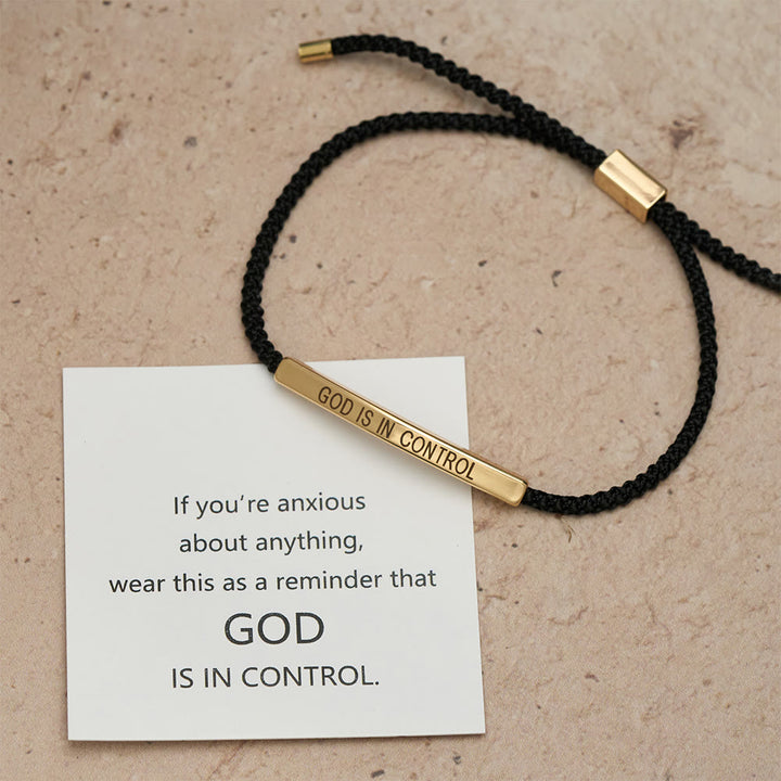 Christianartworkshop Bracelet de foi « Dieu est aux commandes » : un symbole de confiance et de bénédiction pour votre mariage - image 9