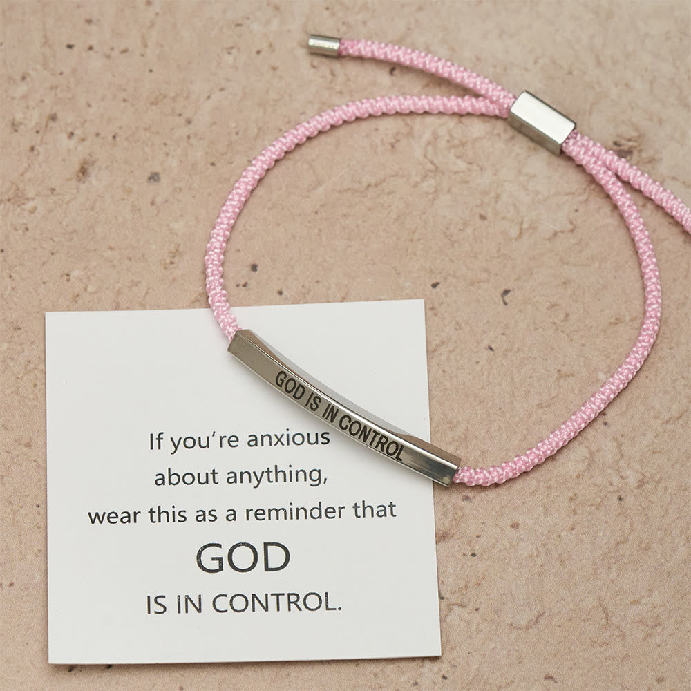 Christianartworkshop Bracelet de foi « Dieu est aux commandes » : un symbole de confiance et de bénédiction pour votre mariage - image 5