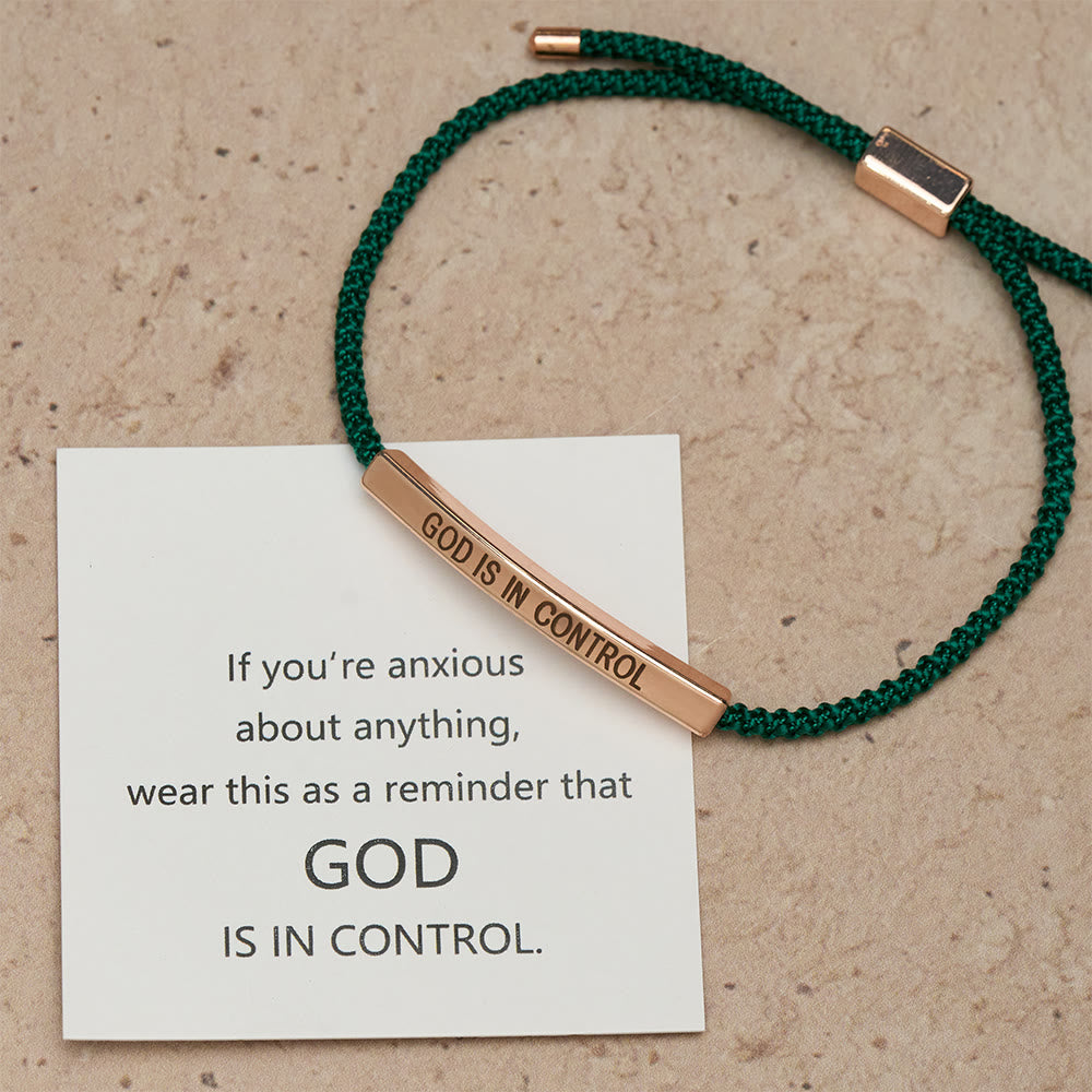 Christianartworkshop Bracelet de foi « Dieu est aux commandes » : un symbole de confiance et de bénédiction pour votre mariage - image 23