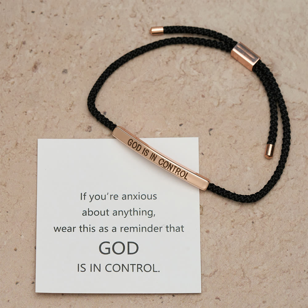 Christianartworkshop Bracelet de foi « Dieu est aux commandes » : un symbole de confiance et de bénédiction pour votre mariage - image 17