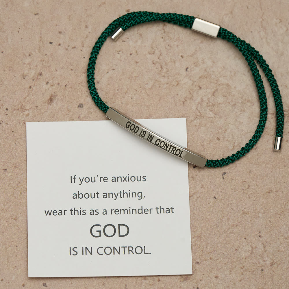 Christianartworkshop Bracelet de foi « Dieu est aux commandes » : un symbole de confiance et de bénédiction pour votre mariage - image 7