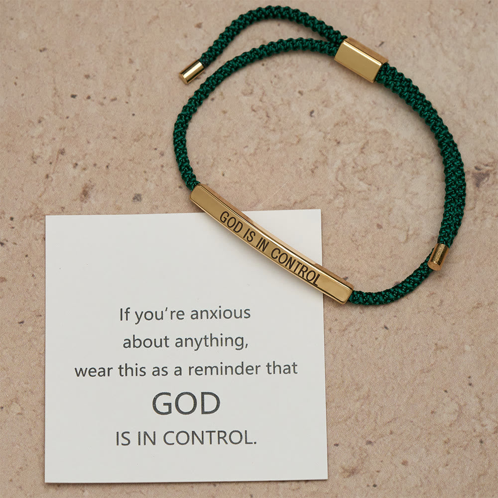 Christianartworkshop Bracelet de foi « Dieu est aux commandes » : un symbole de confiance et de bénédiction pour votre mariage - image 15