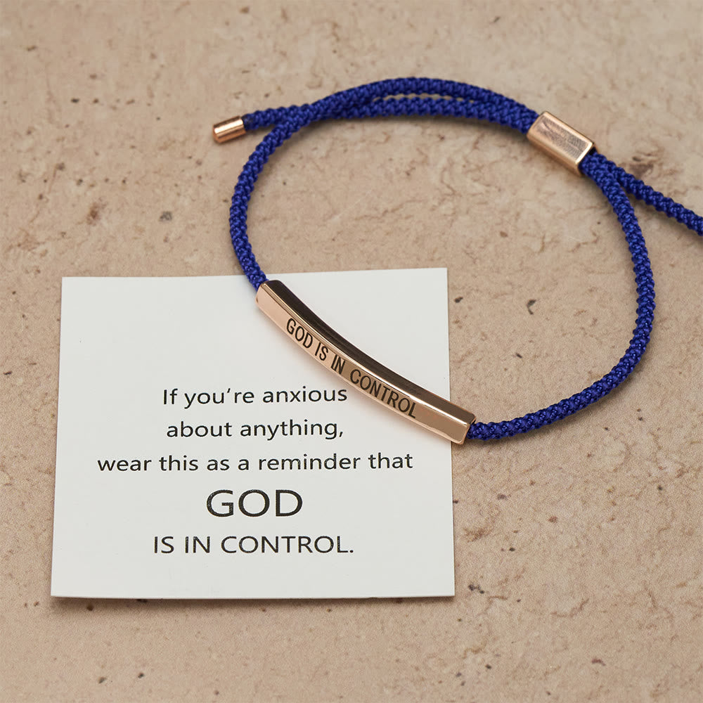 Christianartworkshop Bracelet de foi « Dieu est aux commandes » : un symbole de confiance et de bénédiction pour votre mariage - image 19