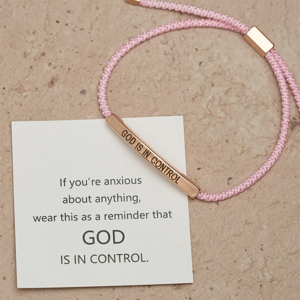 Christianartworkshop Bracelet de foi « Dieu est aux commandes » : un symbole de confiance et de bénédiction pour votre mariage - image 13