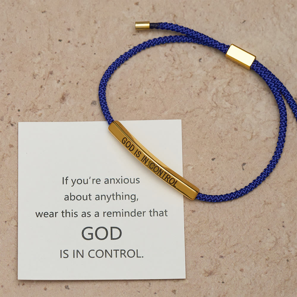 Christianartworkshop Bracelet de foi « Dieu est aux commandes » : un symbole de confiance et de bénédiction pour votre mariage - image 11