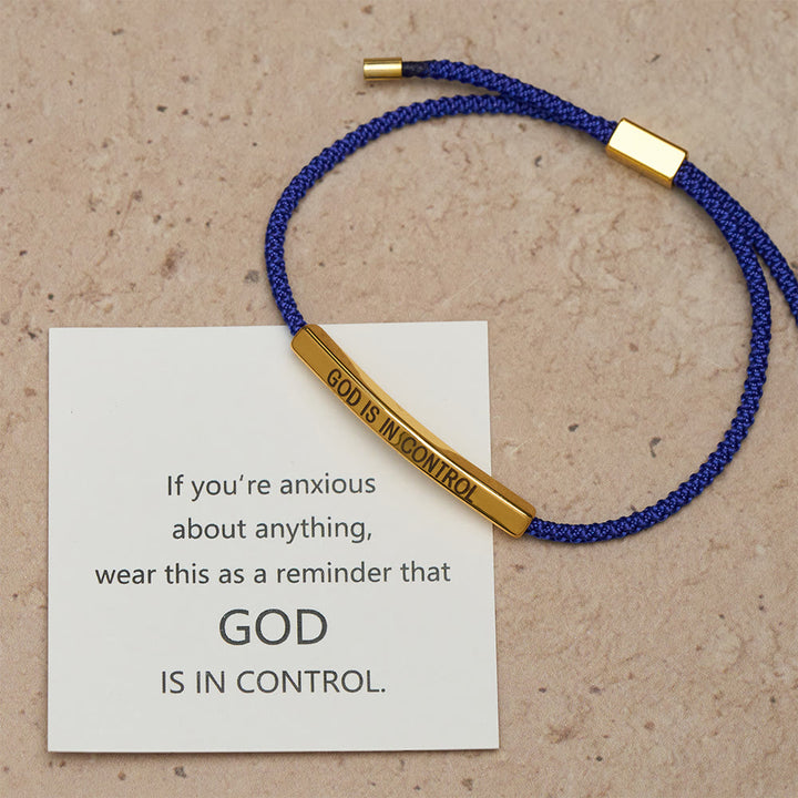 Christianartworkshop Bracelet de foi « Dieu est aux commandes » : un symbole de confiance et de bénédiction pour votre mariage - image 11
