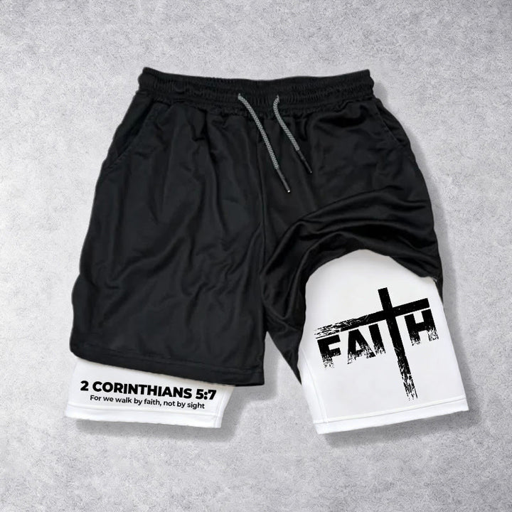 Christianartworkshop La foi est notre force Short de performance - image 4