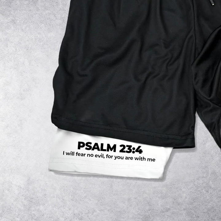 Christianartworkshop Short imprimé Psaume 23 Je ne craindrai aucun mal - image 2