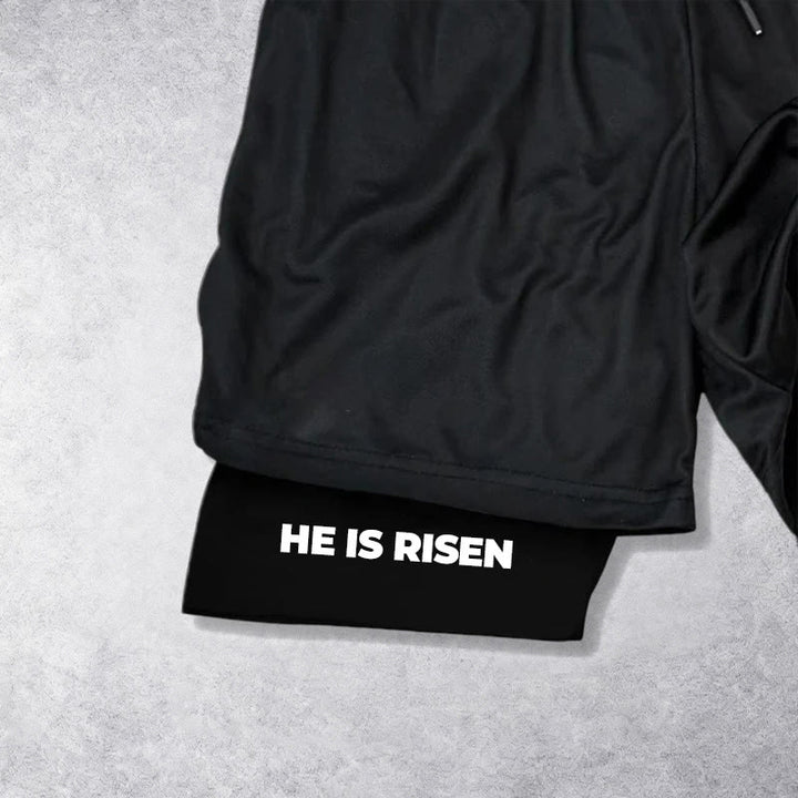 Christianartworkshop Short de performance He Is Risen Resurrection Cross - image 16