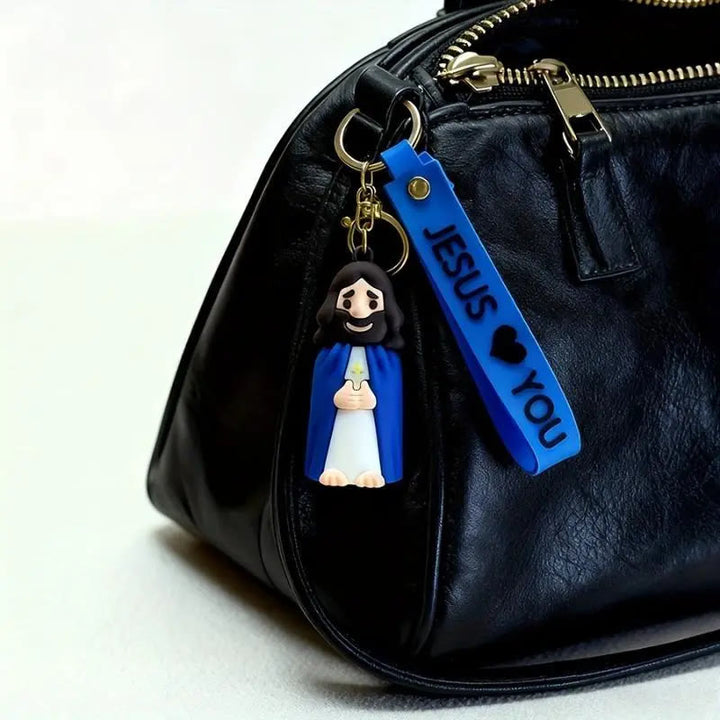 Christianartworkshop Jésus et JÉSUS VOUS AIME Porte-clés accessoire quotidien touchant Jésus & JÉSUS VOUS AIME - image 9